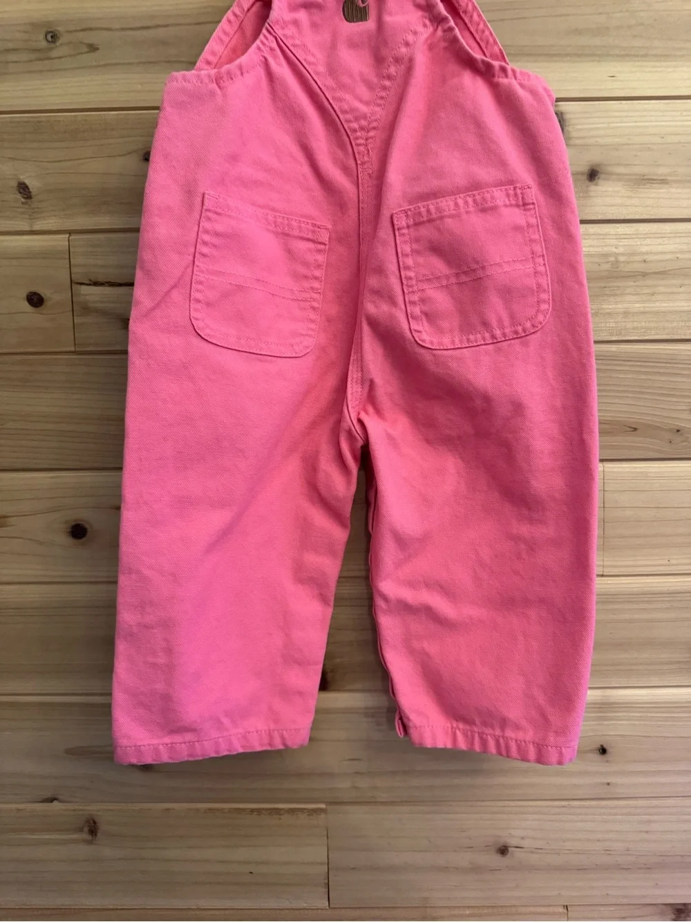 Carhartt 12 Months Girls Hot Pink Cotton Overalls